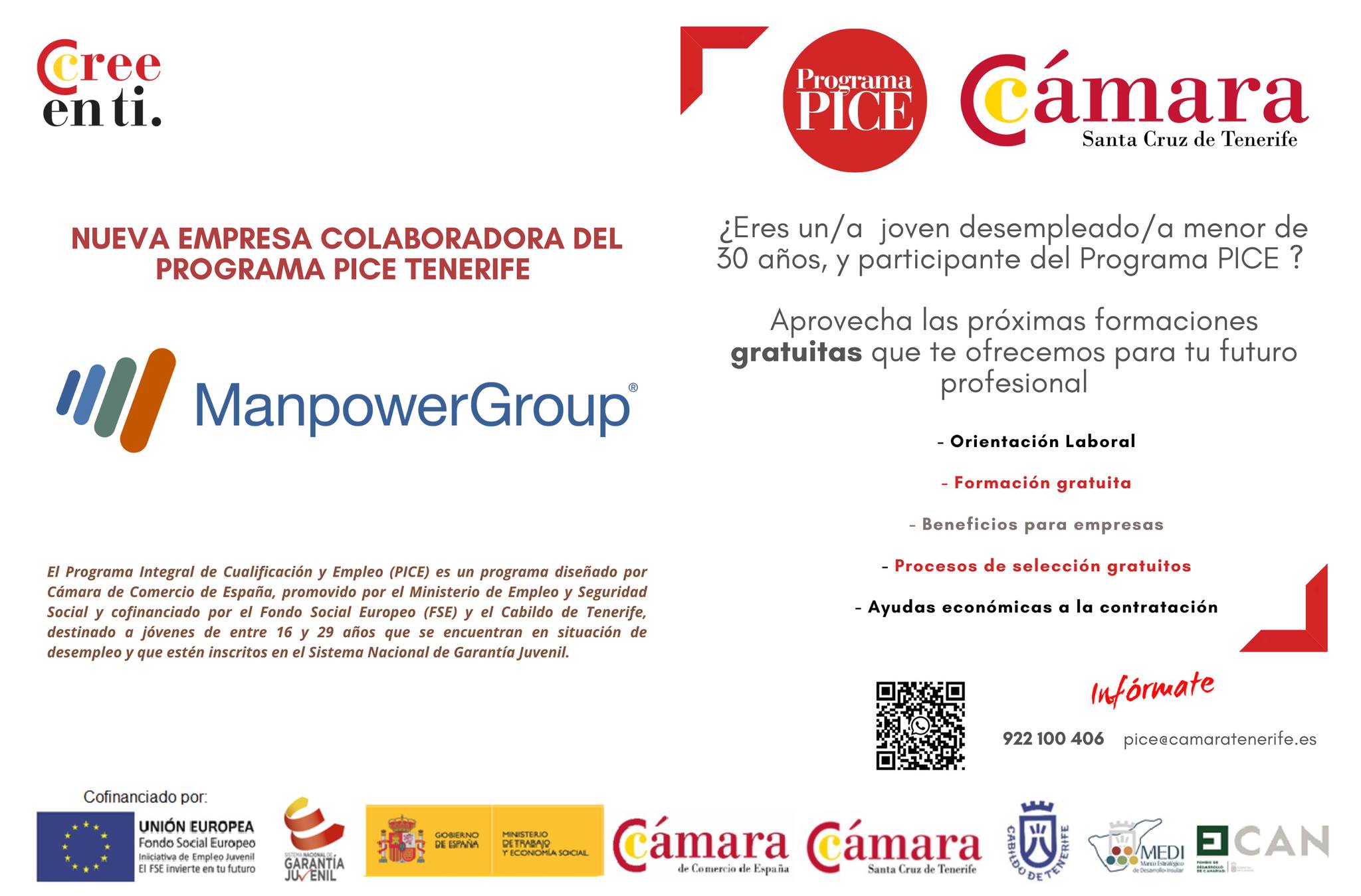 Manpower se suma al listado de empresas PICE de la Cámara