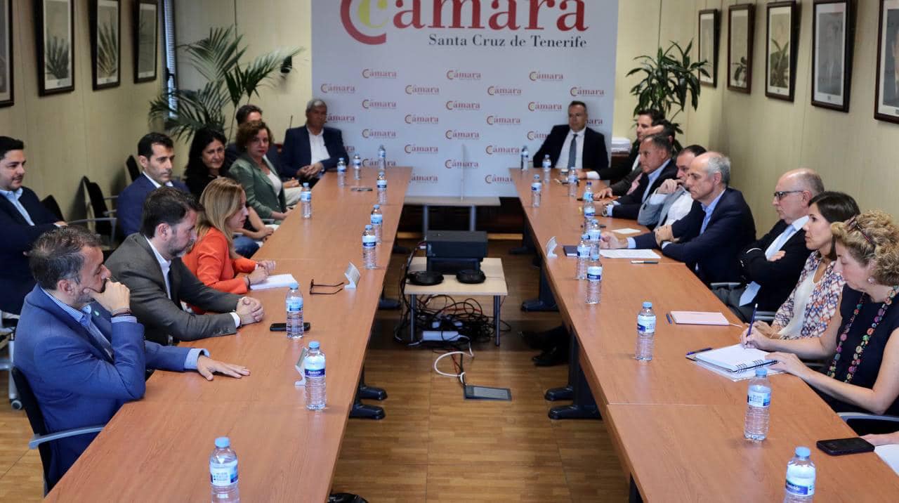 El Pleno de la Cámara recibe a representantes de Coalición Canaria