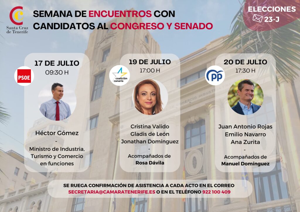 Semana de encuentros con candidatos a las elecciones del 23-J