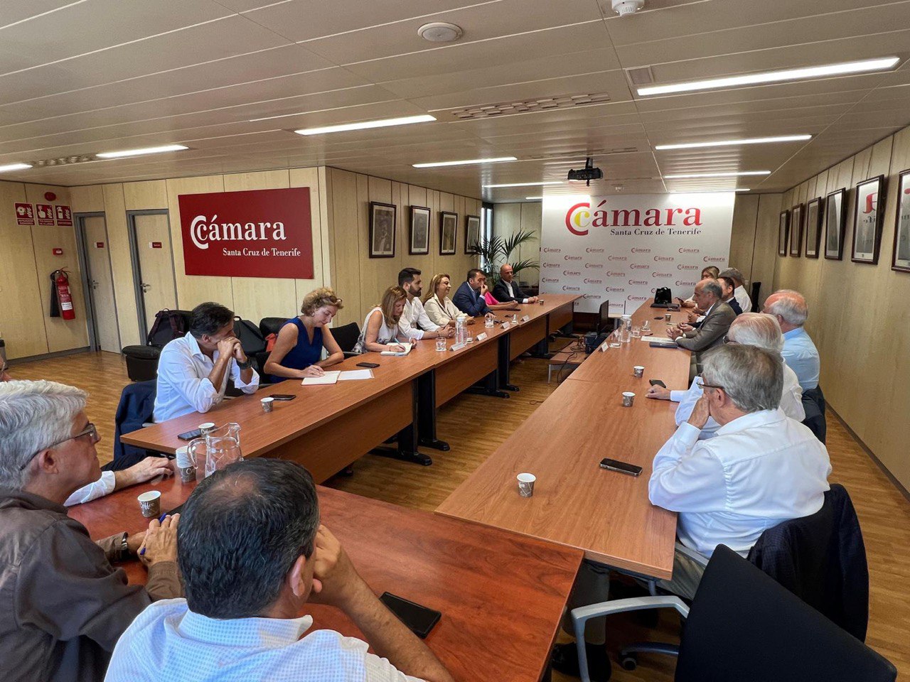 El Pleno de la Cámara recibe a los candidatos de Coalición Canaria al Congreso y Senado